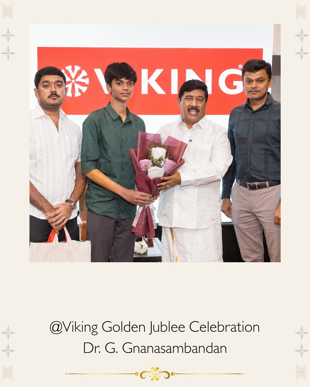 The Honoured — Viking Golden Jubilee Celebration, Dr. G. Gnanasambandan